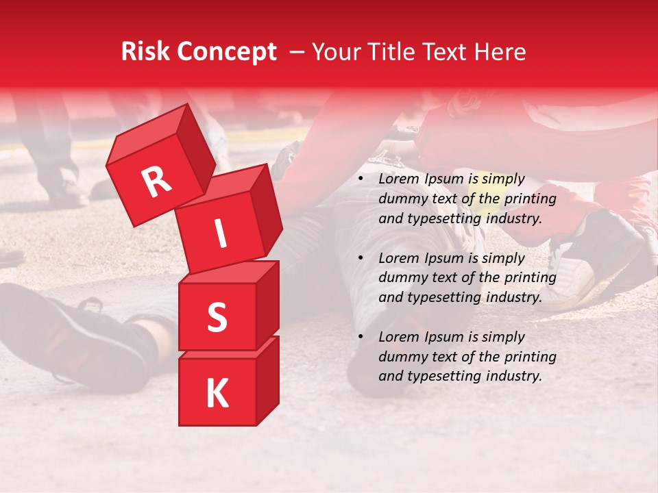 Dead Man On The Ground And Paramedic PowerPoint Template