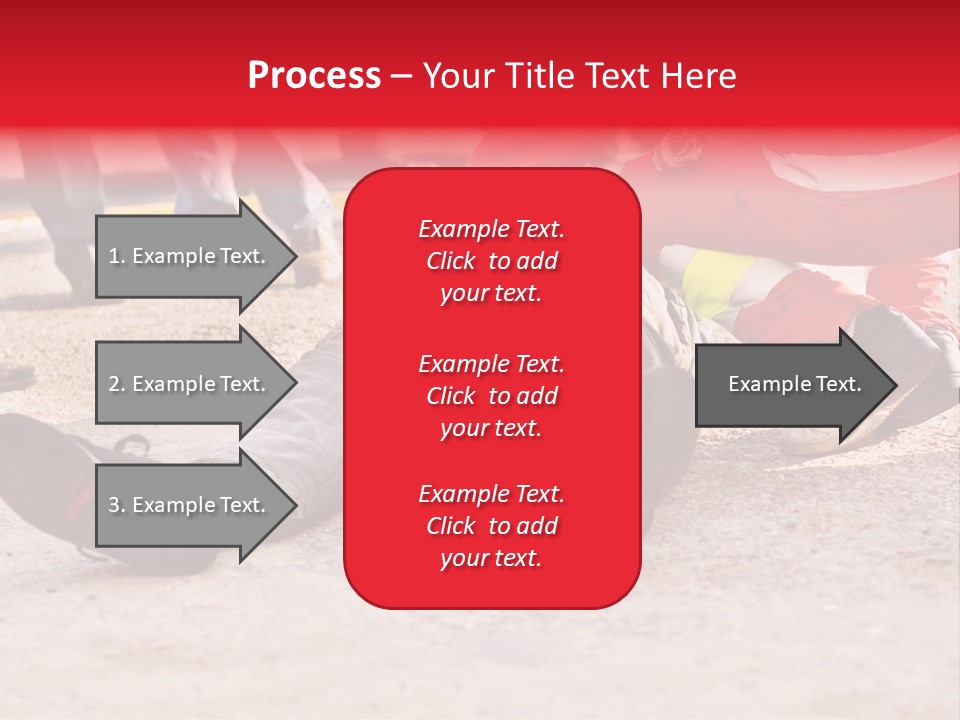 Dead Man On The Ground And Paramedic PowerPoint Template