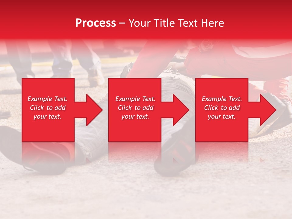 Dead Man On The Ground And Paramedic PowerPoint Template