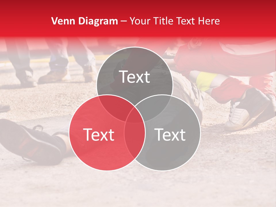 Dead Man On The Ground And Paramedic PowerPoint Template