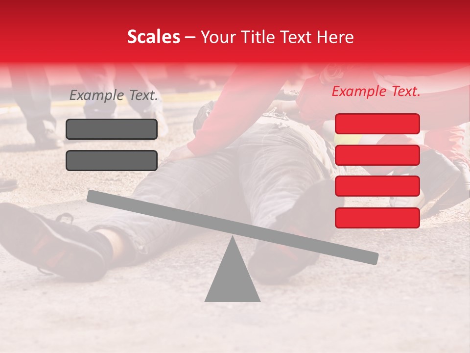 Dead Man On The Ground And Paramedic PowerPoint Template