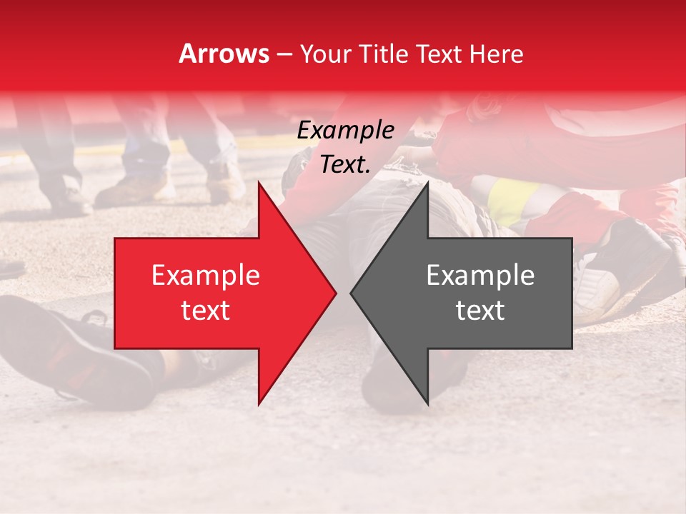 Dead Man On The Ground And Paramedic PowerPoint Template