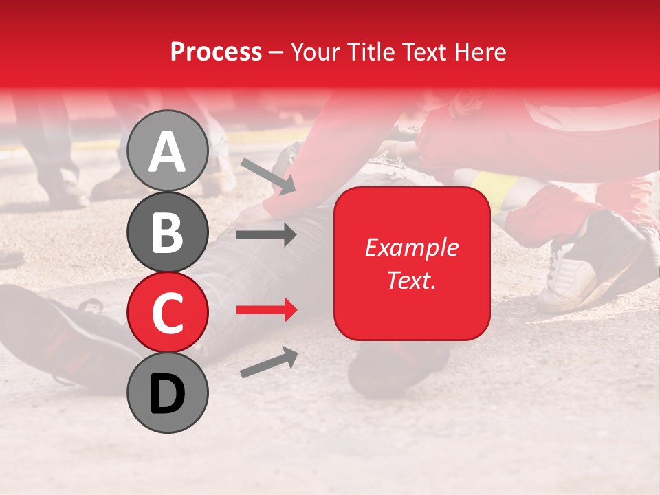 Dead Man On The Ground And Paramedic PowerPoint Template