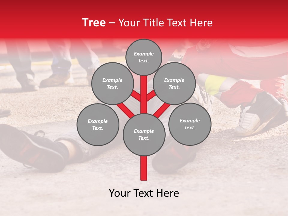 Dead Man On The Ground And Paramedic PowerPoint Template