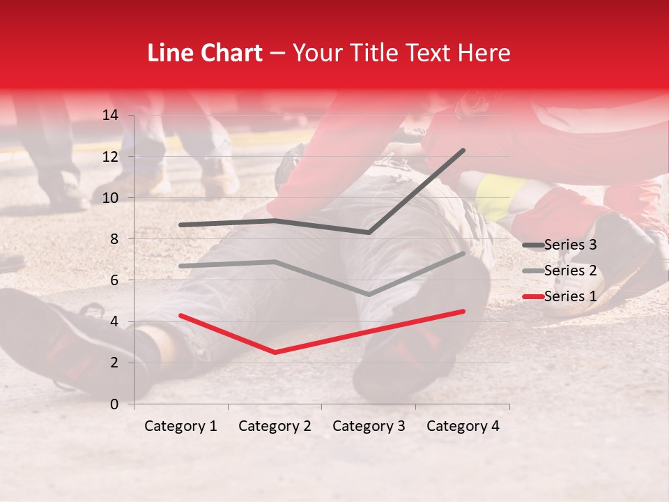 Dead Man On The Ground And Paramedic PowerPoint Template