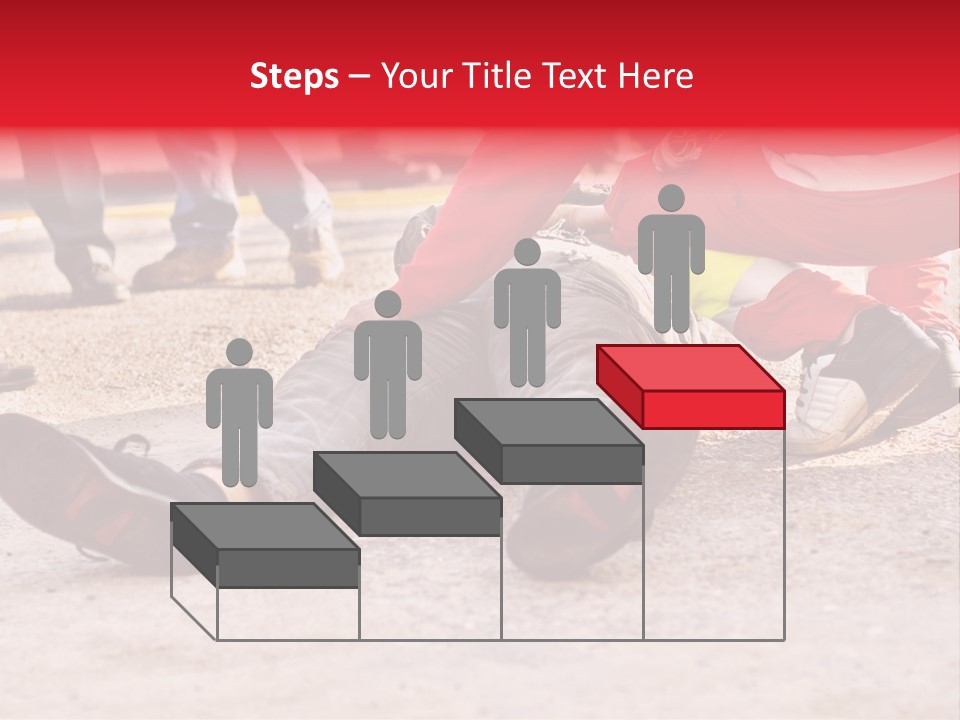 Dead Man On The Ground And Paramedic PowerPoint Template