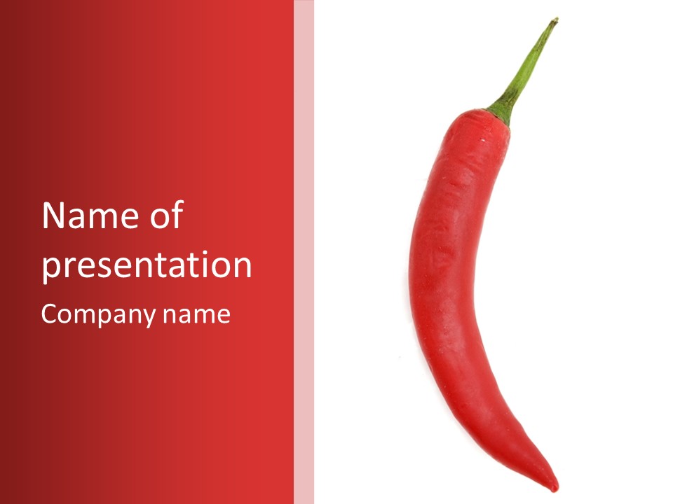 Cayenne Red Pepper PowerPoint Template