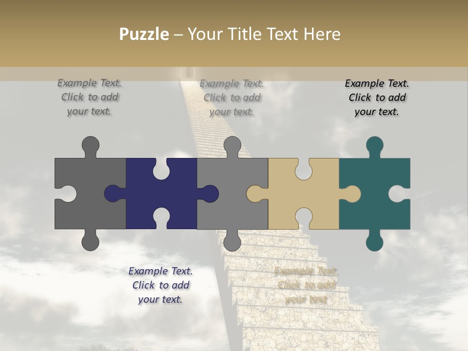 A Concept Of Journey To Higher Quality Of Life. Can Be Applied To Illustrate A Road To Success Or A Way To The Next Life. PowerPoint Template