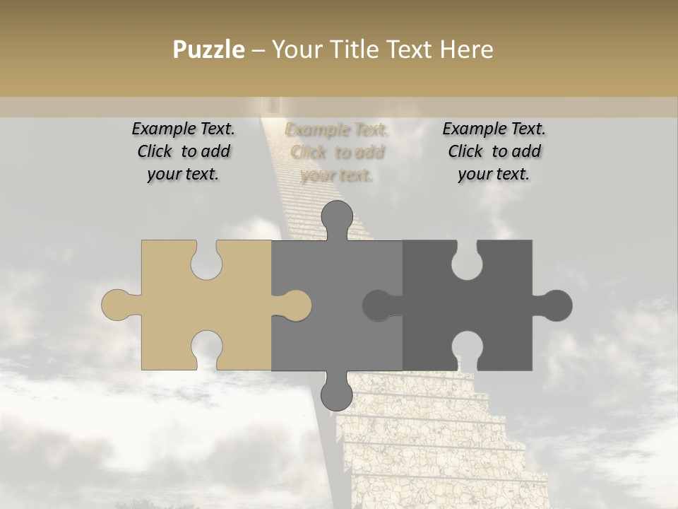 A Concept Of Journey To Higher Quality Of Life. Can Be Applied To Illustrate A Road To Success Or A Way To The Next Life. PowerPoint Template