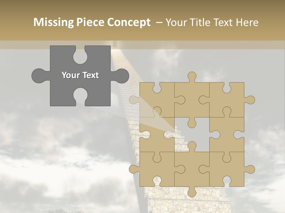 A Concept Of Journey To Higher Quality Of Life. Can Be Applied To Illustrate A Road To Success Or A Way To The Next Life. PowerPoint Template