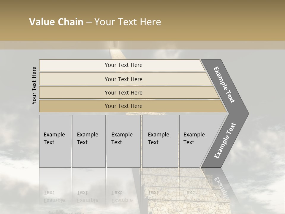 A Concept Of Journey To Higher Quality Of Life. Can Be Applied To Illustrate A Road To Success Or A Way To The Next Life. PowerPoint Template