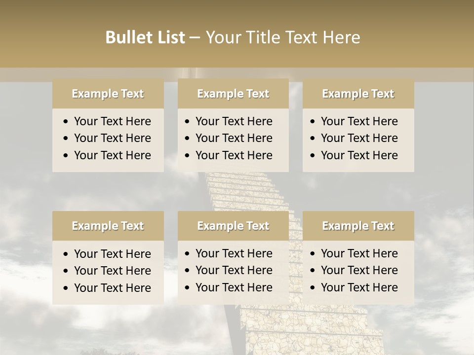 A Concept Of Journey To Higher Quality Of Life. Can Be Applied To Illustrate A Road To Success Or A Way To The Next Life. PowerPoint Template