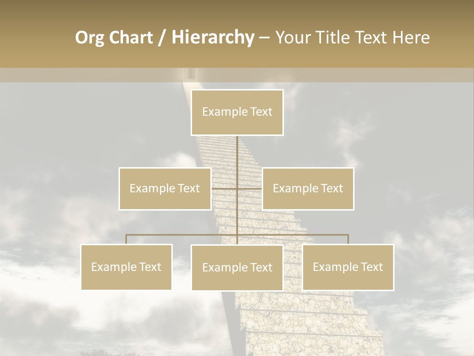 A Concept Of Journey To Higher Quality Of Life. Can Be Applied To Illustrate A Road To Success Or A Way To The Next Life. PowerPoint Template