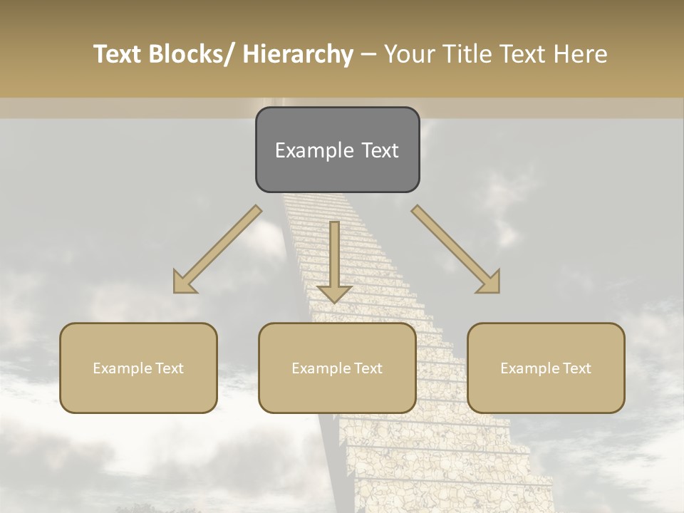 A Concept Of Journey To Higher Quality Of Life. Can Be Applied To Illustrate A Road To Success Or A Way To The Next Life. PowerPoint Template