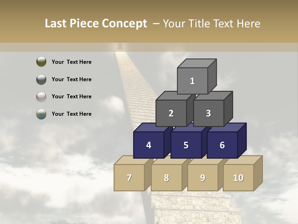 A Concept Of Journey To Higher Quality Of Life. Can Be Applied To Illustrate A Road To Success Or A Way To The Next Life. PowerPoint Template