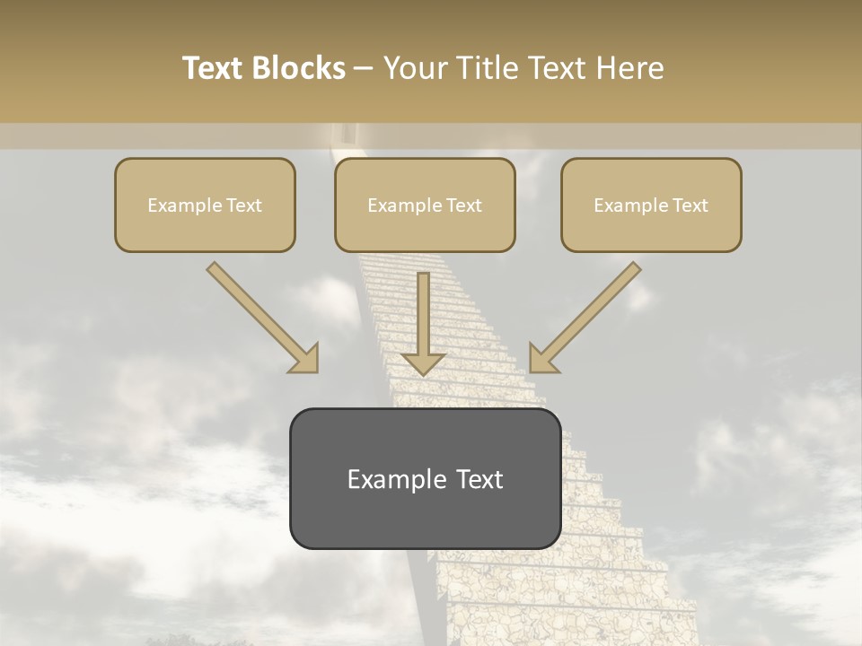 A Concept Of Journey To Higher Quality Of Life. Can Be Applied To Illustrate A Road To Success Or A Way To The Next Life. PowerPoint Template