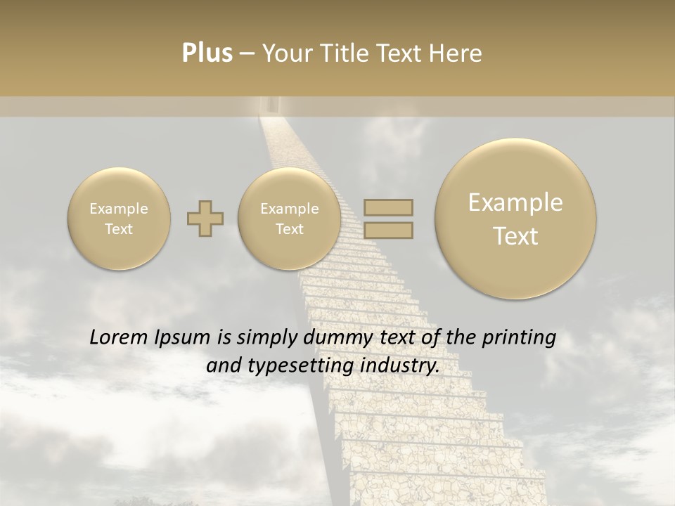 A Concept Of Journey To Higher Quality Of Life. Can Be Applied To Illustrate A Road To Success Or A Way To The Next Life. PowerPoint Template