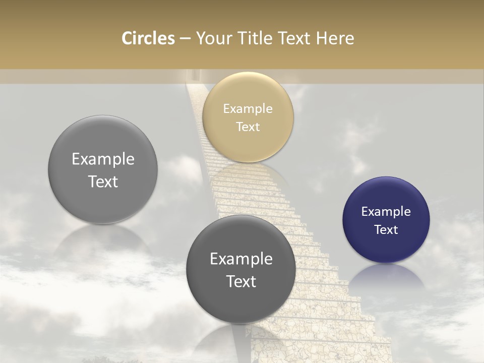 A Concept Of Journey To Higher Quality Of Life. Can Be Applied To Illustrate A Road To Success Or A Way To The Next Life. PowerPoint Template