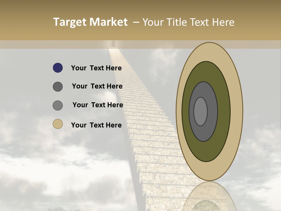 A Concept Of Journey To Higher Quality Of Life. Can Be Applied To Illustrate A Road To Success Or A Way To The Next Life. PowerPoint Template