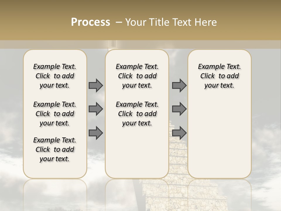 A Concept Of Journey To Higher Quality Of Life. Can Be Applied To Illustrate A Road To Success Or A Way To The Next Life. PowerPoint Template