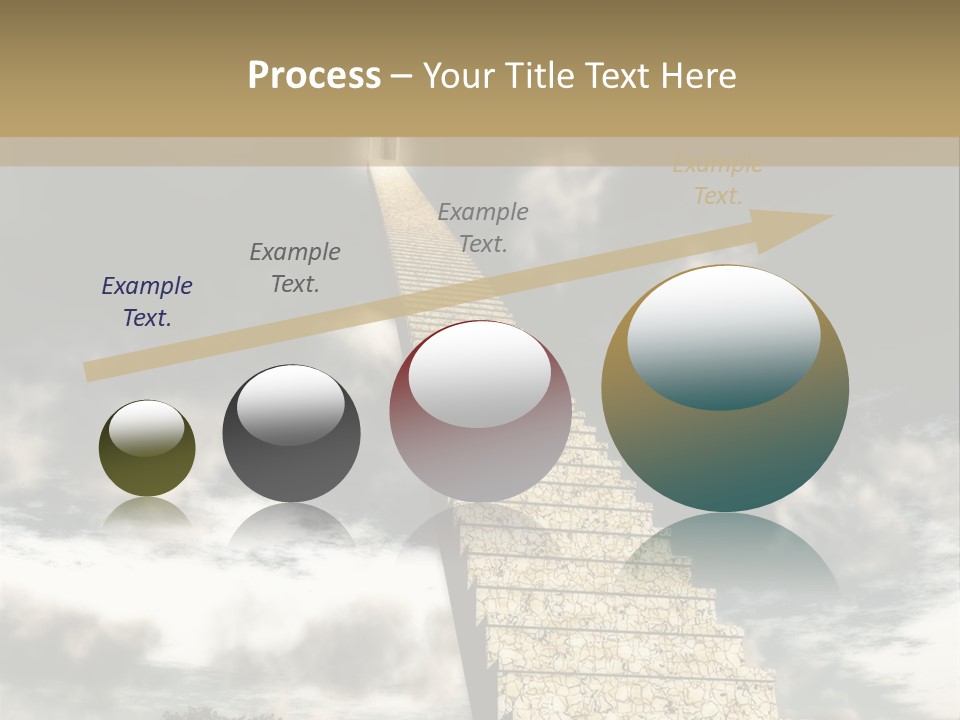 A Concept Of Journey To Higher Quality Of Life. Can Be Applied To Illustrate A Road To Success Or A Way To The Next Life. PowerPoint Template