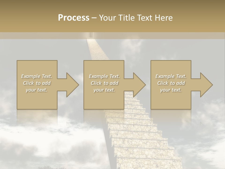 A Concept Of Journey To Higher Quality Of Life. Can Be Applied To Illustrate A Road To Success Or A Way To The Next Life. PowerPoint Template