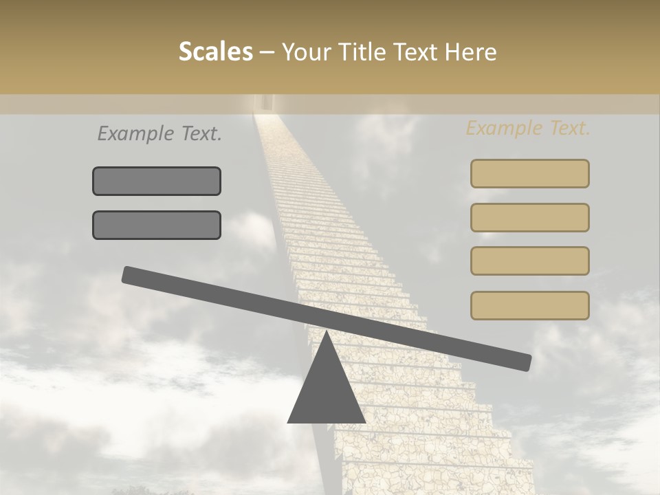 A Concept Of Journey To Higher Quality Of Life. Can Be Applied To Illustrate A Road To Success Or A Way To The Next Life. PowerPoint Template