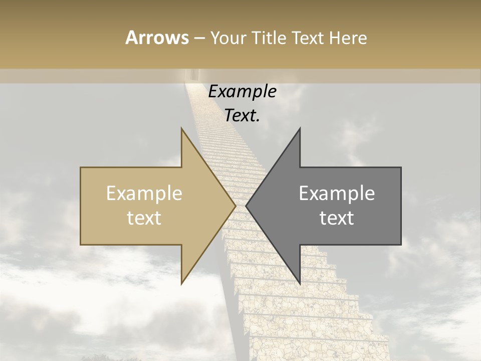 A Concept Of Journey To Higher Quality Of Life. Can Be Applied To Illustrate A Road To Success Or A Way To The Next Life. PowerPoint Template