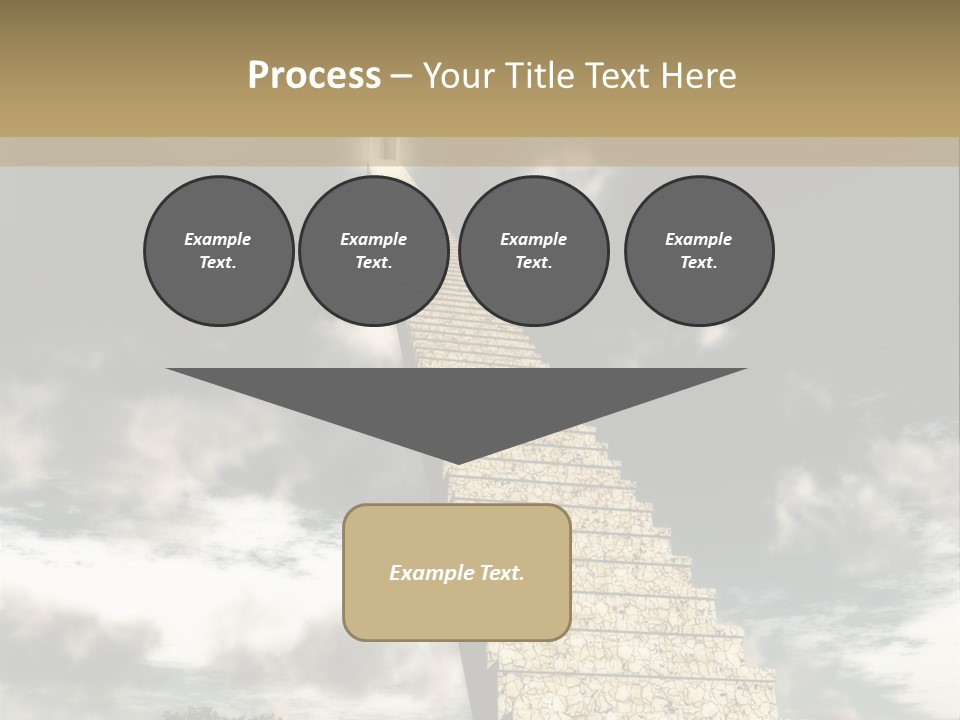 A Concept Of Journey To Higher Quality Of Life. Can Be Applied To Illustrate A Road To Success Or A Way To The Next Life. PowerPoint Template