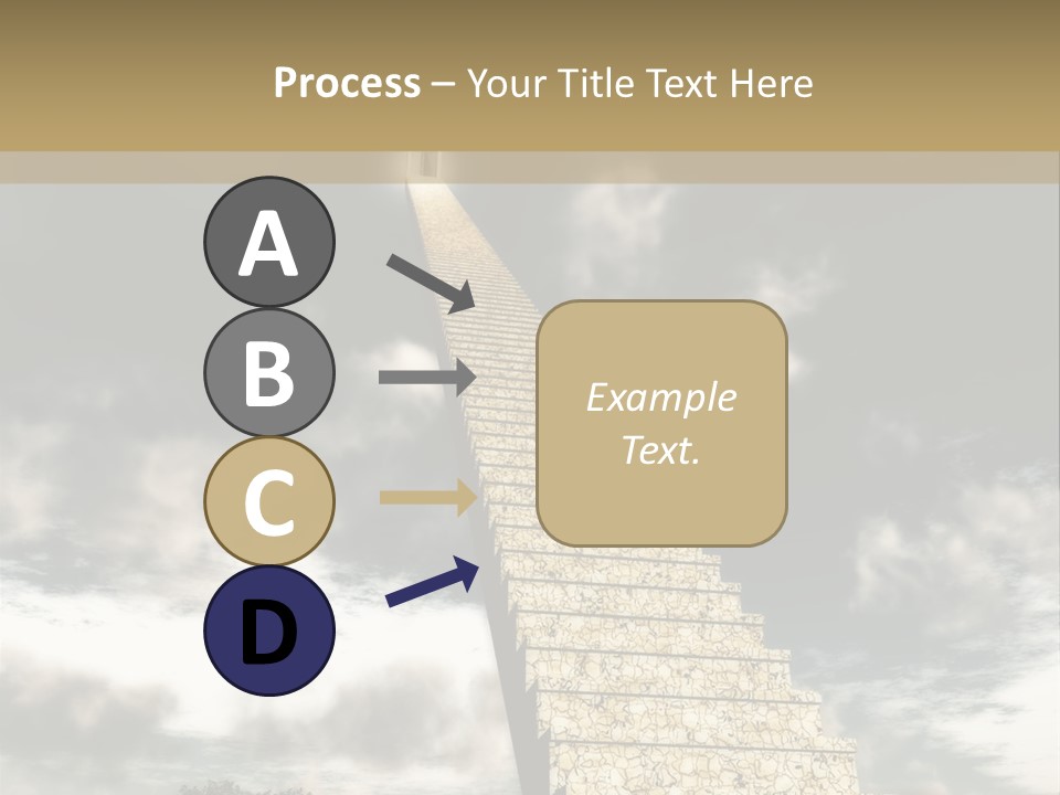 A Concept Of Journey To Higher Quality Of Life. Can Be Applied To Illustrate A Road To Success Or A Way To The Next Life. PowerPoint Template