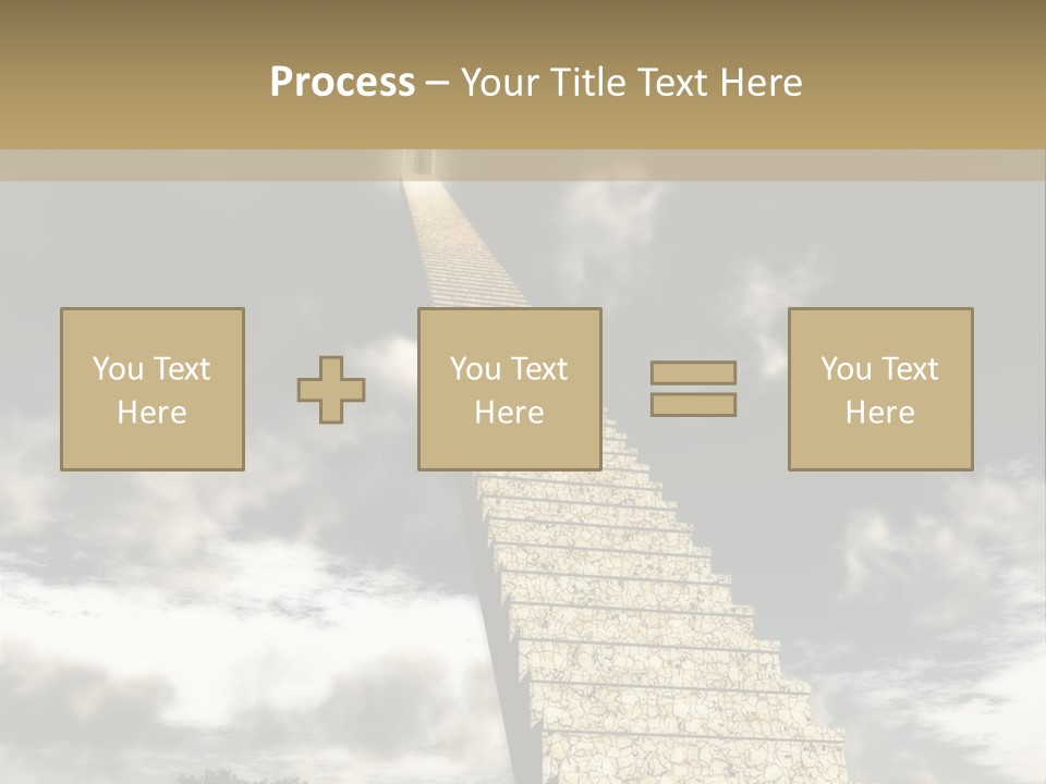 A Concept Of Journey To Higher Quality Of Life. Can Be Applied To Illustrate A Road To Success Or A Way To The Next Life. PowerPoint Template