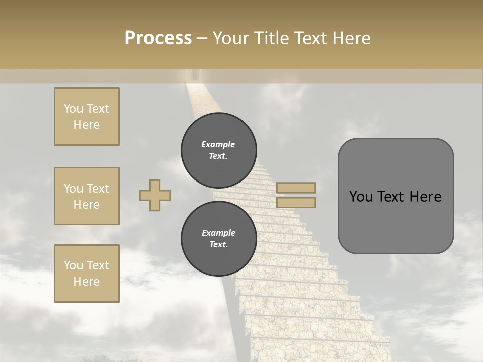 A Concept Of Journey To Higher Quality Of Life. Can Be Applied To Illustrate A Road To Success Or A Way To The Next Life. PowerPoint Template