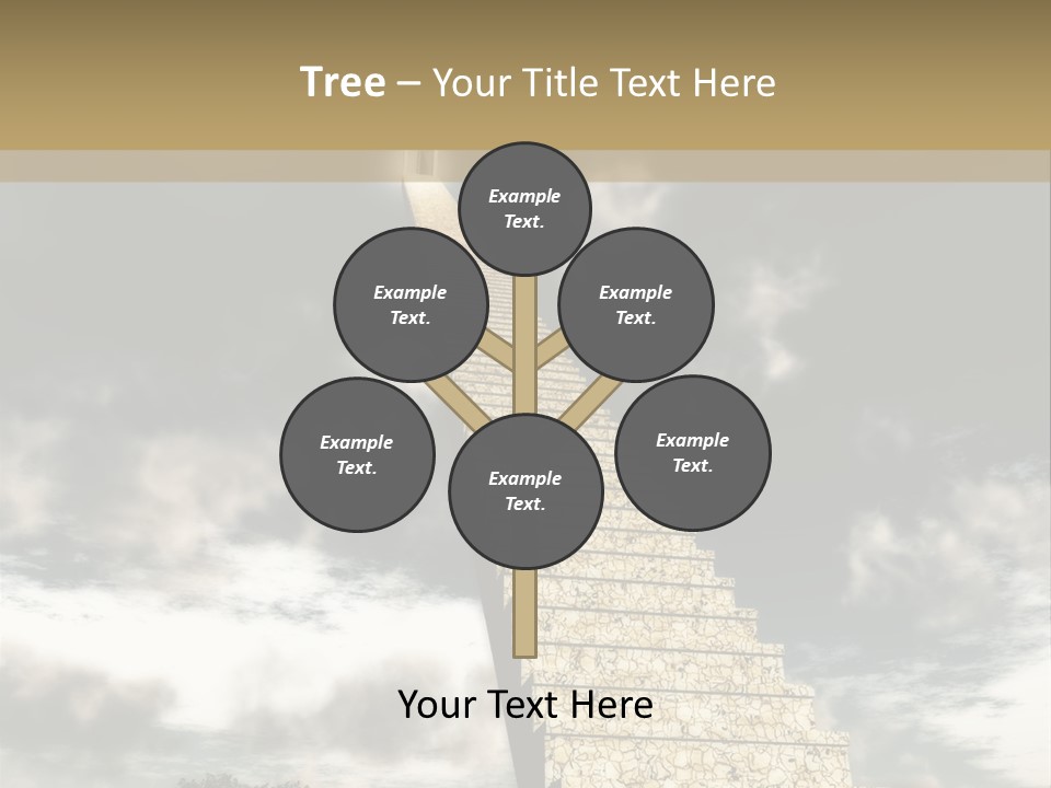 A Concept Of Journey To Higher Quality Of Life. Can Be Applied To Illustrate A Road To Success Or A Way To The Next Life. PowerPoint Template