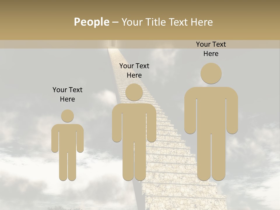 A Concept Of Journey To Higher Quality Of Life. Can Be Applied To Illustrate A Road To Success Or A Way To The Next Life. PowerPoint Template