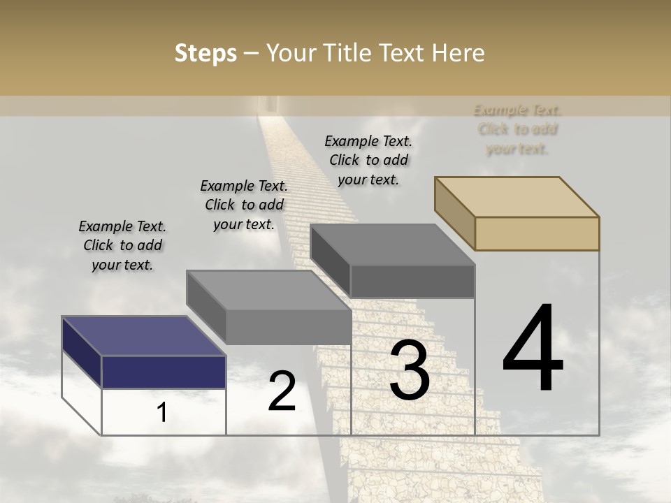 A Concept Of Journey To Higher Quality Of Life. Can Be Applied To Illustrate A Road To Success Or A Way To The Next Life. PowerPoint Template