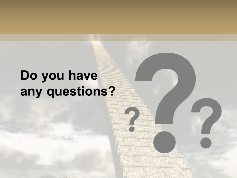 A Concept Of Journey To Higher Quality Of Life. Can Be Applied To Illustrate A Road To Success Or A Way To The Next Life. PowerPoint Template