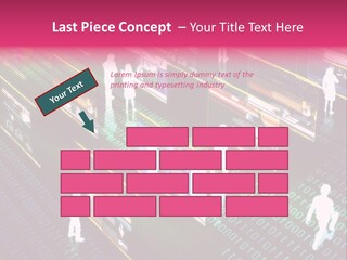 Virtual Life Illustrated With People Doing Activity In Futuristic Virtual World. PowerPoint Template