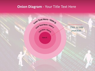 Virtual Life Illustrated With People Doing Activity In Futuristic Virtual World. PowerPoint Template