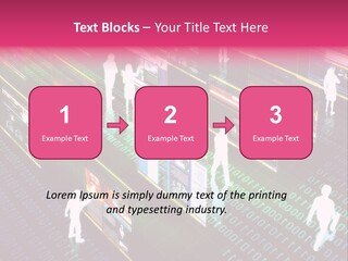 Virtual Life Illustrated With People Doing Activity In Futuristic Virtual World. PowerPoint Template