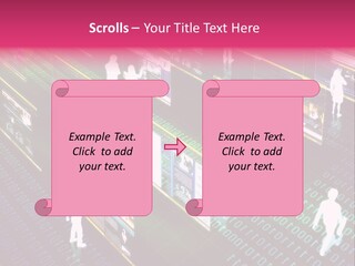 Virtual Life Illustrated With People Doing Activity In Futuristic Virtual World. PowerPoint Template