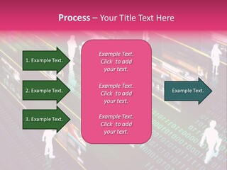 Virtual Life Illustrated With People Doing Activity In Futuristic Virtual World. PowerPoint Template