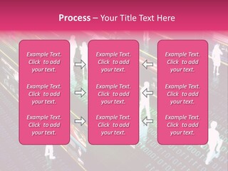 Virtual Life Illustrated With People Doing Activity In Futuristic Virtual World. PowerPoint Template