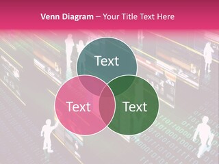 Virtual Life Illustrated With People Doing Activity In Futuristic Virtual World. PowerPoint Template