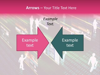 Virtual Life Illustrated With People Doing Activity In Futuristic Virtual World. PowerPoint Template