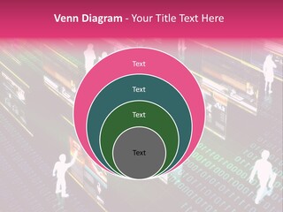 Virtual Life Illustrated With People Doing Activity In Futuristic Virtual World. PowerPoint Template