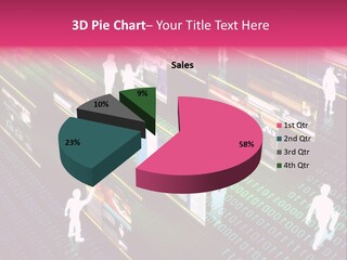 Virtual Life Illustrated With People Doing Activity In Futuristic Virtual World. PowerPoint Template