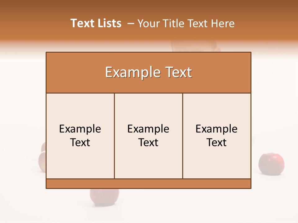 Little Baby With Apples On A White Background PowerPoint Template