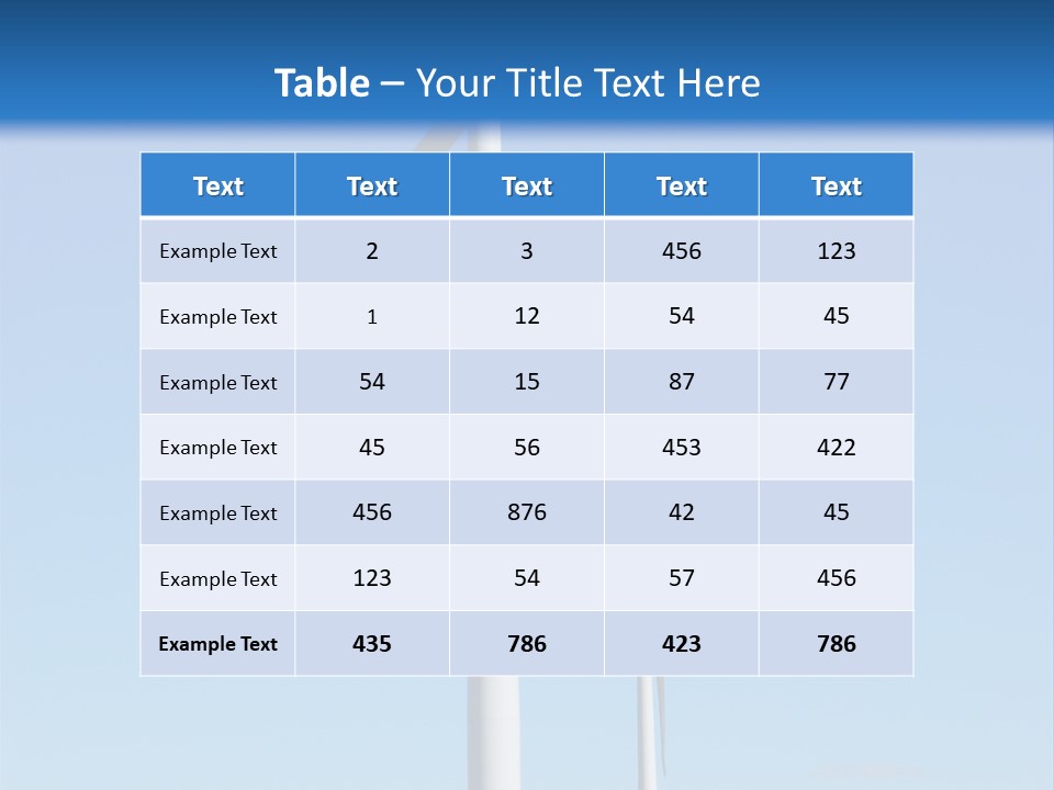 Wind Power PowerPoint Template