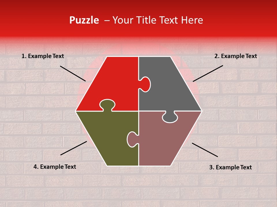 No Alcohol Sign Painted On Brick Wall PowerPoint Template