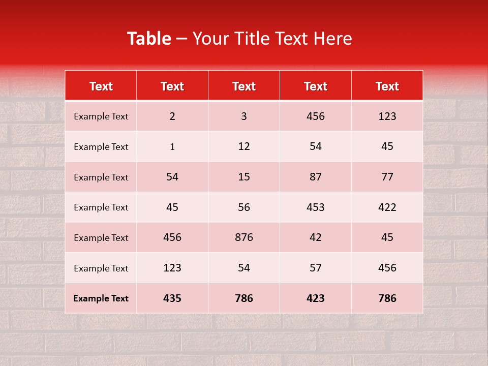 No Alcohol Sign Painted On Brick Wall PowerPoint Template